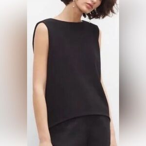 Club Monaco Classic Black Sleeveless Top
